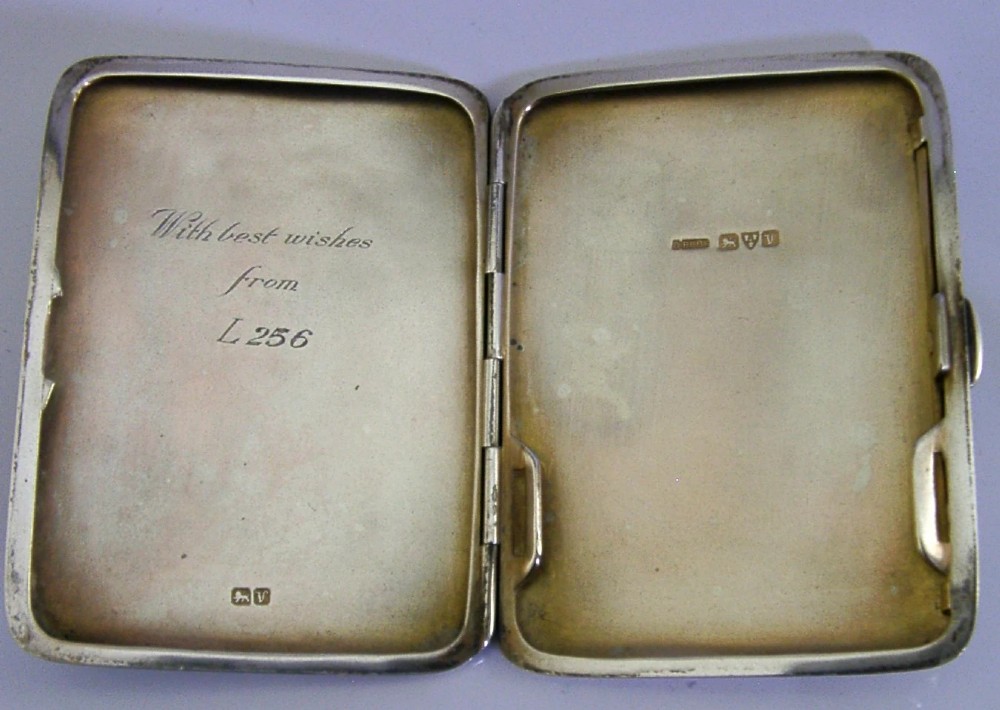 RARE STERLING SILVER ENAMEL MUSICAL CHERUBS in EGG CIGARETTE CASE 1921 ANTIQUE View VI