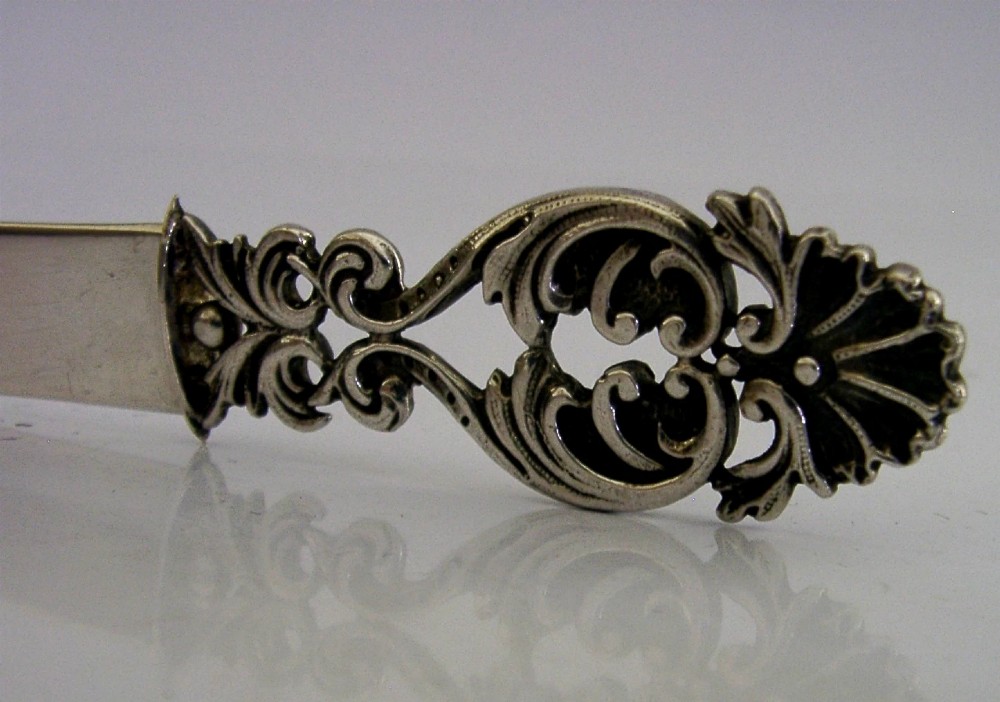 HEAVY 56g ITALIAN 800 SILVER LETER ENVELOPE OPENER c1950 ITALY View IV