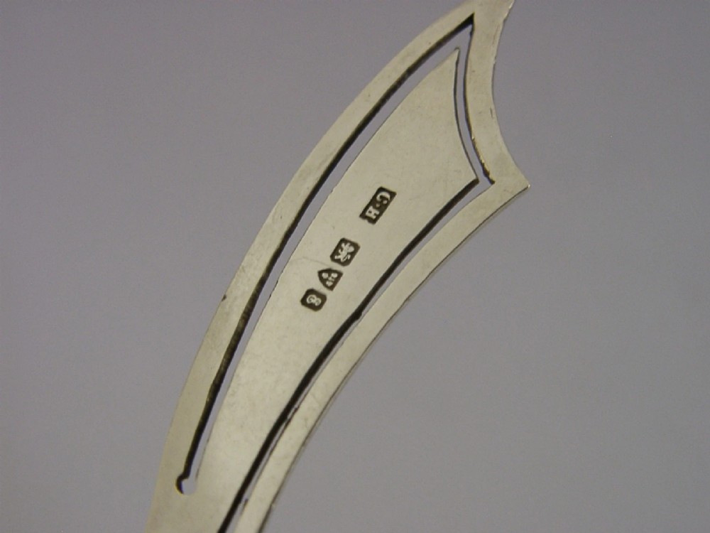 CHARLES HORNER ENGLISH STERLING SILVER BOOKMARK PAGE MARKER CHESTER 1904 View VI