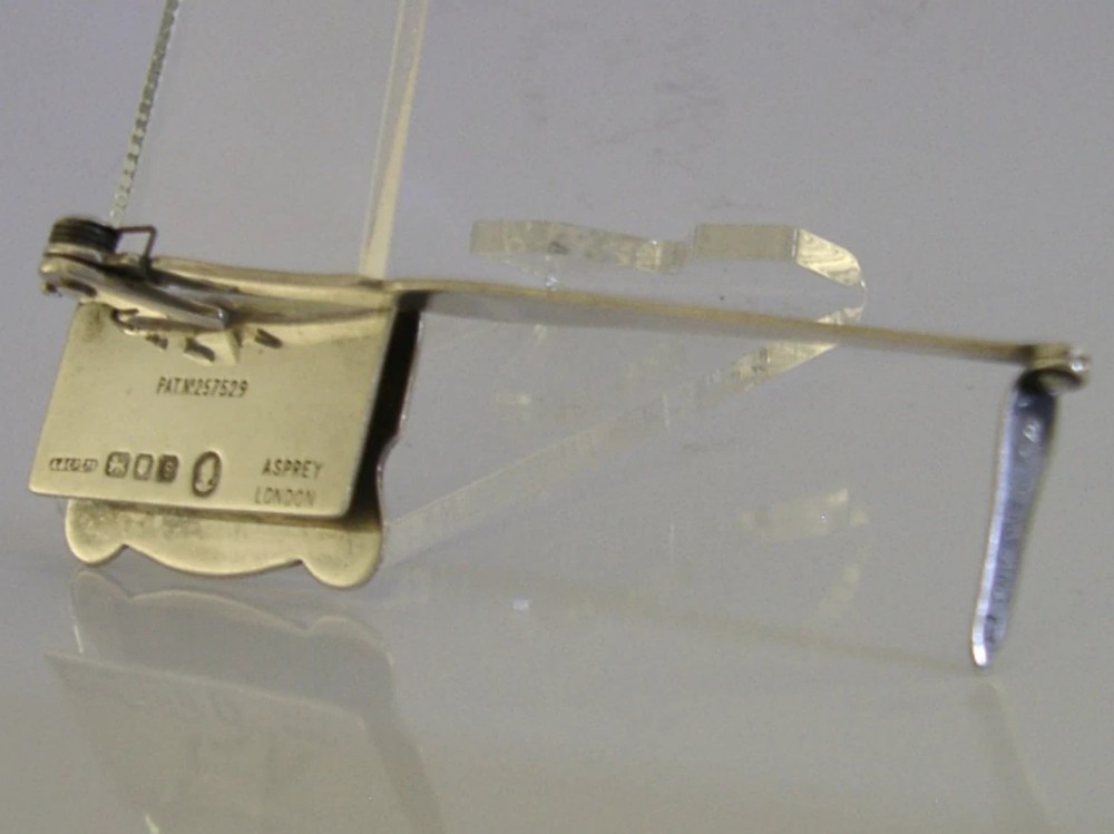 ASPREY SOLID STERLING SILVER MECHANICAL BOOKMARK 1953 View IV