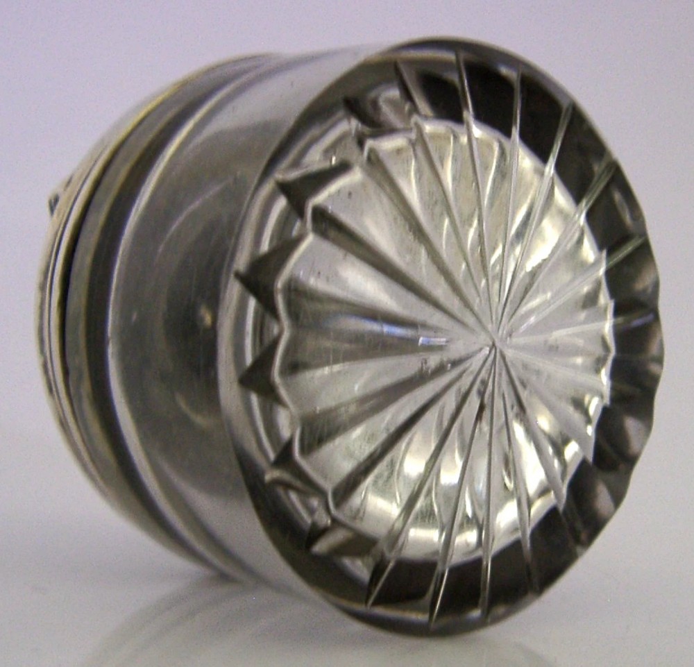 GEORGIAN STERLING SILVER TRAVELLING INKWELL 1819 DESK ANTIQUE View XII