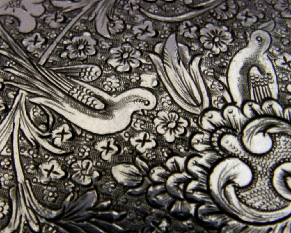 ANTIQUE TURKISH SOLID SILVER CIGARETTE CASE c1920 155g View II