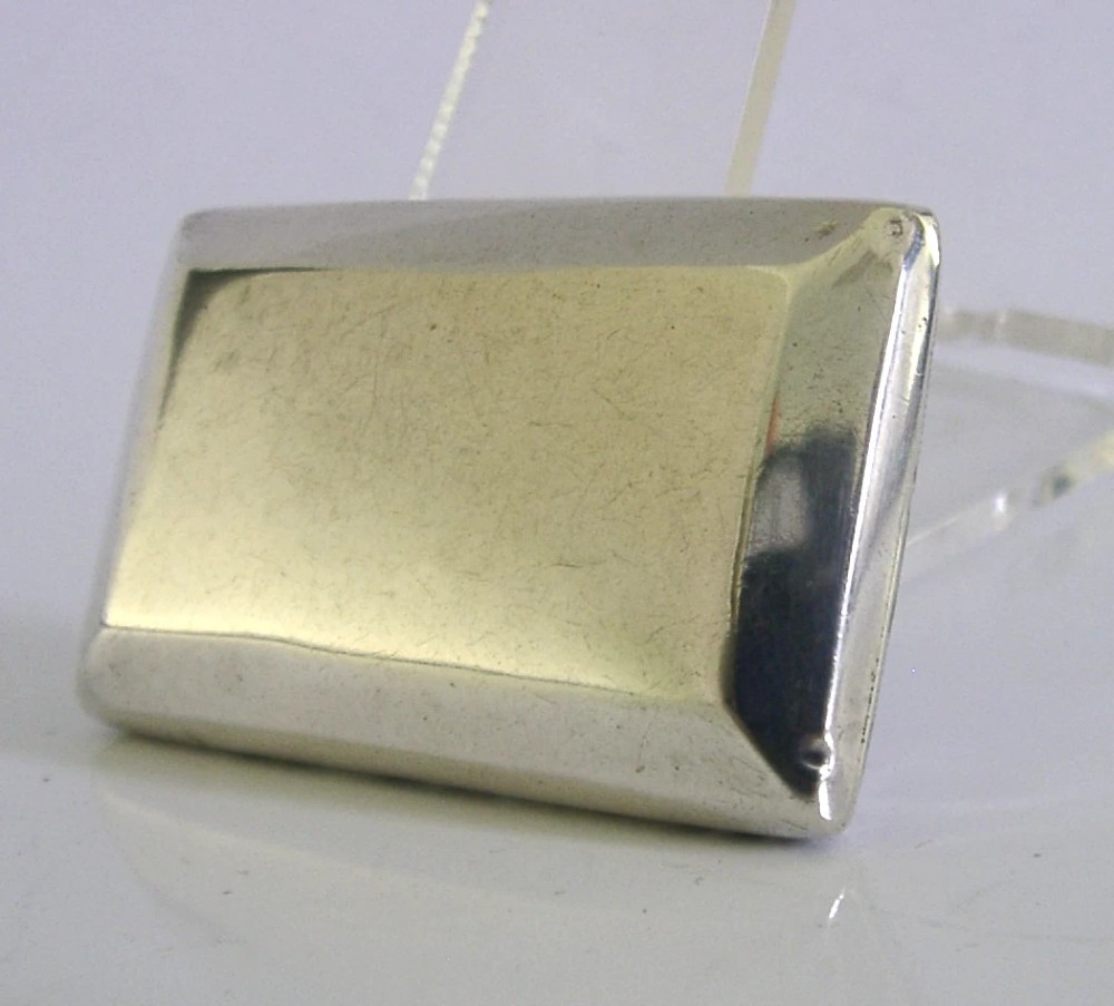 BEAUTIFUL ENGLISH STERLING SILVER SNUFF BOX 1895 ANTIQUE View XI
