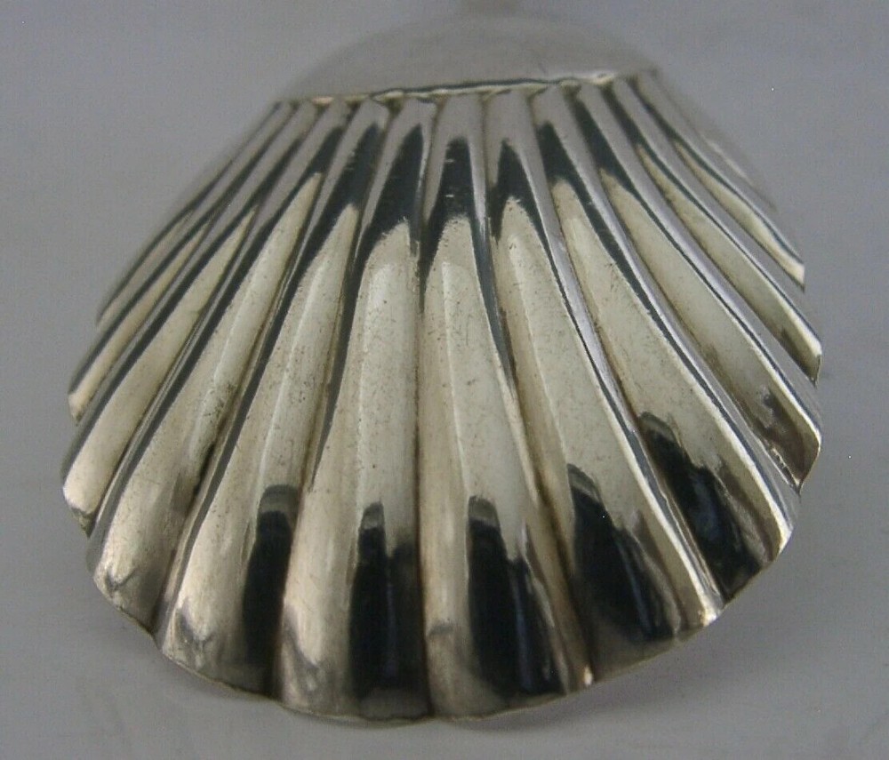 ANTIQUE STERLING SILVER CADDY SPOON DOG NOSE PATTERN 1913 View IV