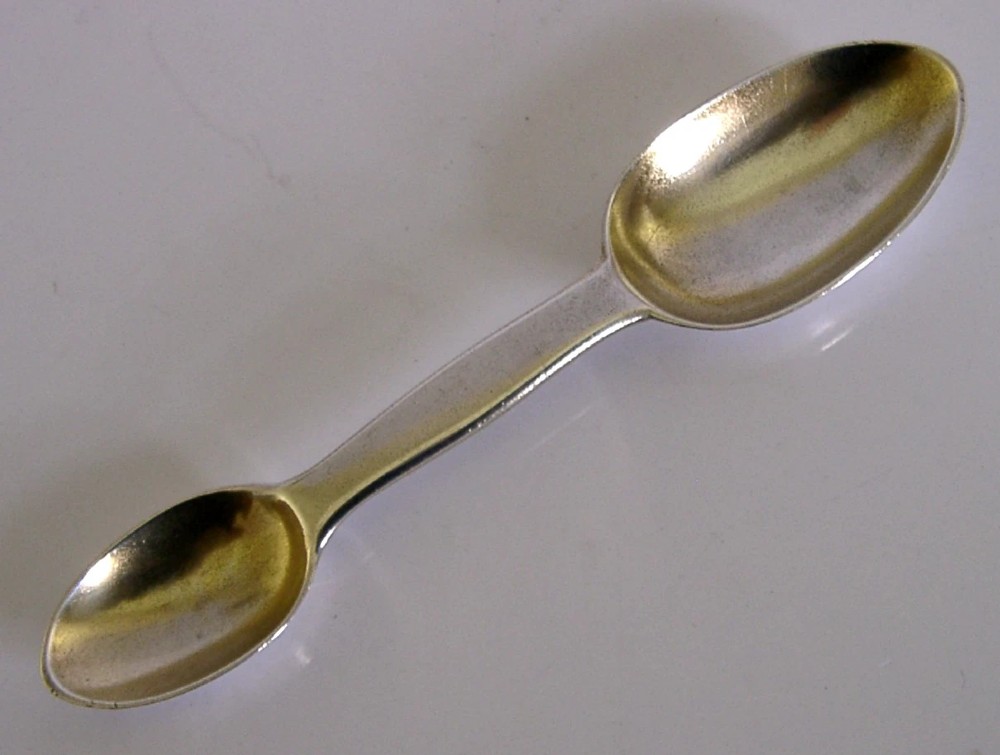 RARE 1866 VICTORIAN STERLING SILVER MEDICINE SPOON MEDICAL DOCTORS ANTIQUE View II