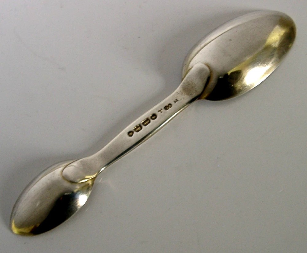 RARE 1866 VICTORIAN STERLING SILVER MEDICINE SPOON MEDICAL DOCTORS ANTIQUE View III