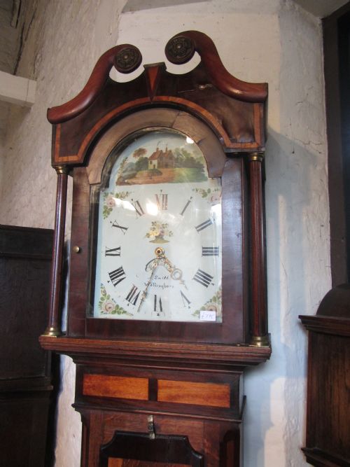 First Half of the 19th Century Oak & Mahogany Longcase Clock