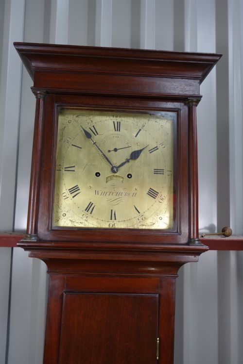 fig 1. 18th Century Georgian (Georgian III) Mahogany Grandfather or Long Case (Longcase) Clock circa 1791 by John Cook of Whitchurch (Hants)