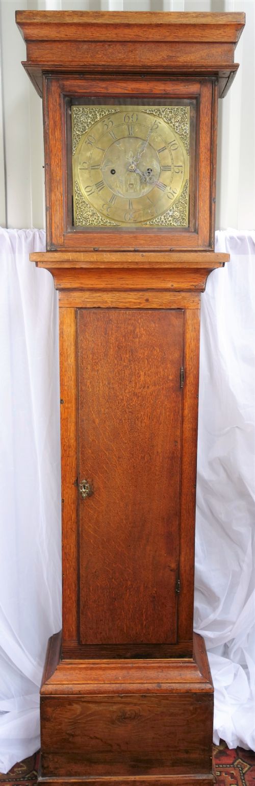 18th Century Early Georgian ( George II / George III ) Oak 8 Day Grandfather or Long Case (Longcase) Clock by John Stancliffe (I) of Halifax (Yorks)