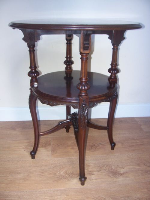 Gillows Quality Mahogany Lamp Wine Occasional Table