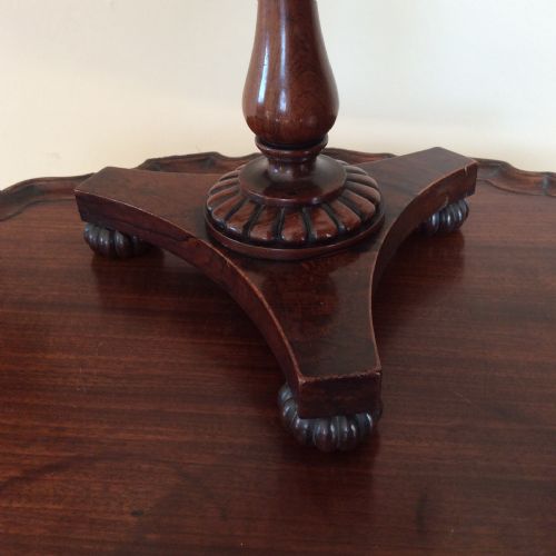 WILLIAM IV ROSEWOOD TABLE FACE SCREEN - ADDITIONAL PHOTO 2