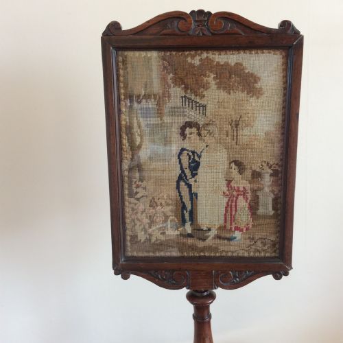 WILLIAM IV ROSEWOOD TABLE FACE SCREEN - ADDITIONAL PHOTO 4