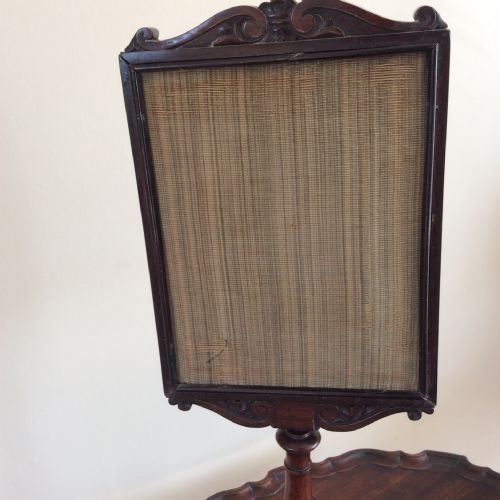 WILLIAM IV ROSEWOOD TABLE FACE SCREEN - ADDITIONAL PHOTO 5