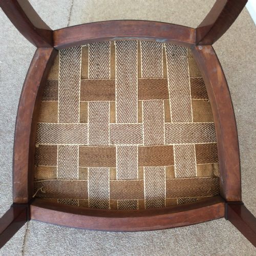 GEORGIAN ELBOW CHAIR WITH MUSIC AND FLORAL PAINTED DECORATION - ADDITIONAL PHOTO 13