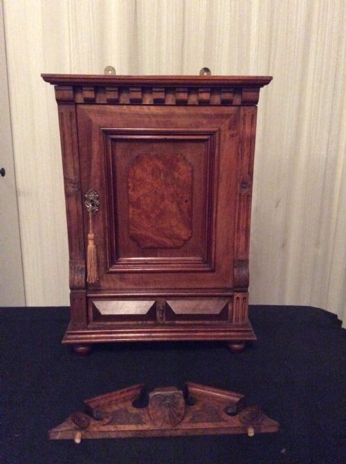 Victorian Walnut Wall Medicine Cabinet