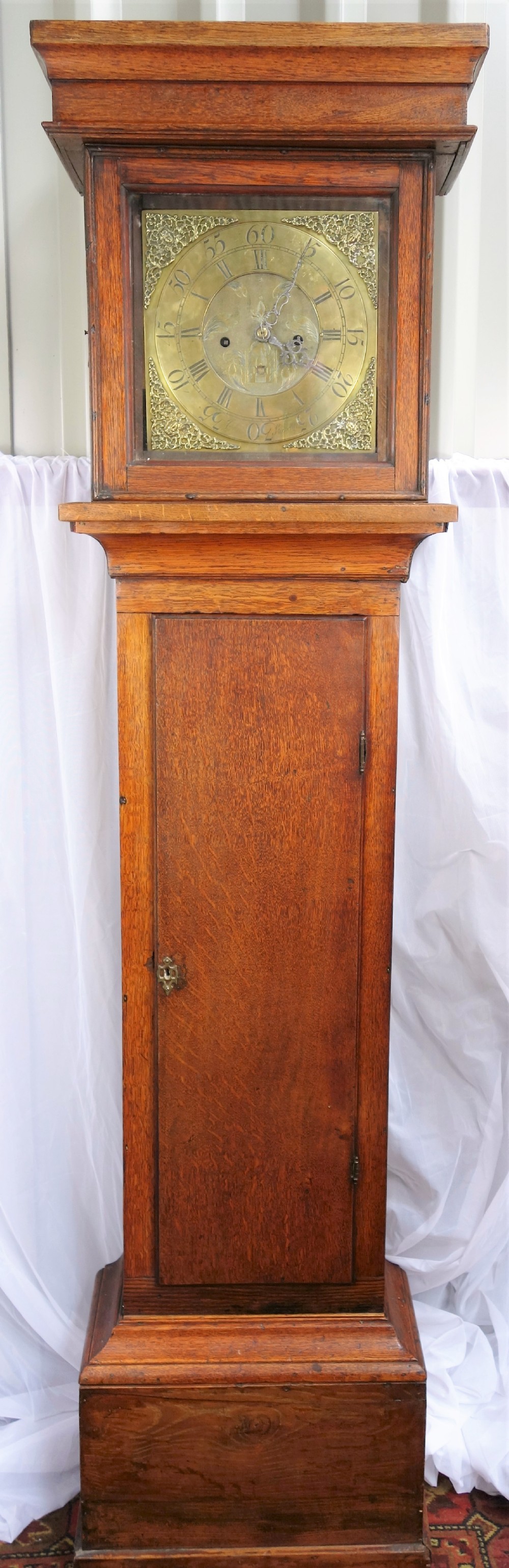 18th Century Early Georgian ( George II / George III ) Oak 8 Day Grandfather or Long Case (Longcase) Clock by John Stancliffe (I) of Halifax (Yorks)