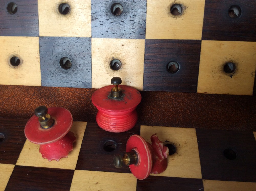 Mahogany Cases Jaques & Son - In Statu Quo - Travelling Chess Set - Late 19th Century View VII