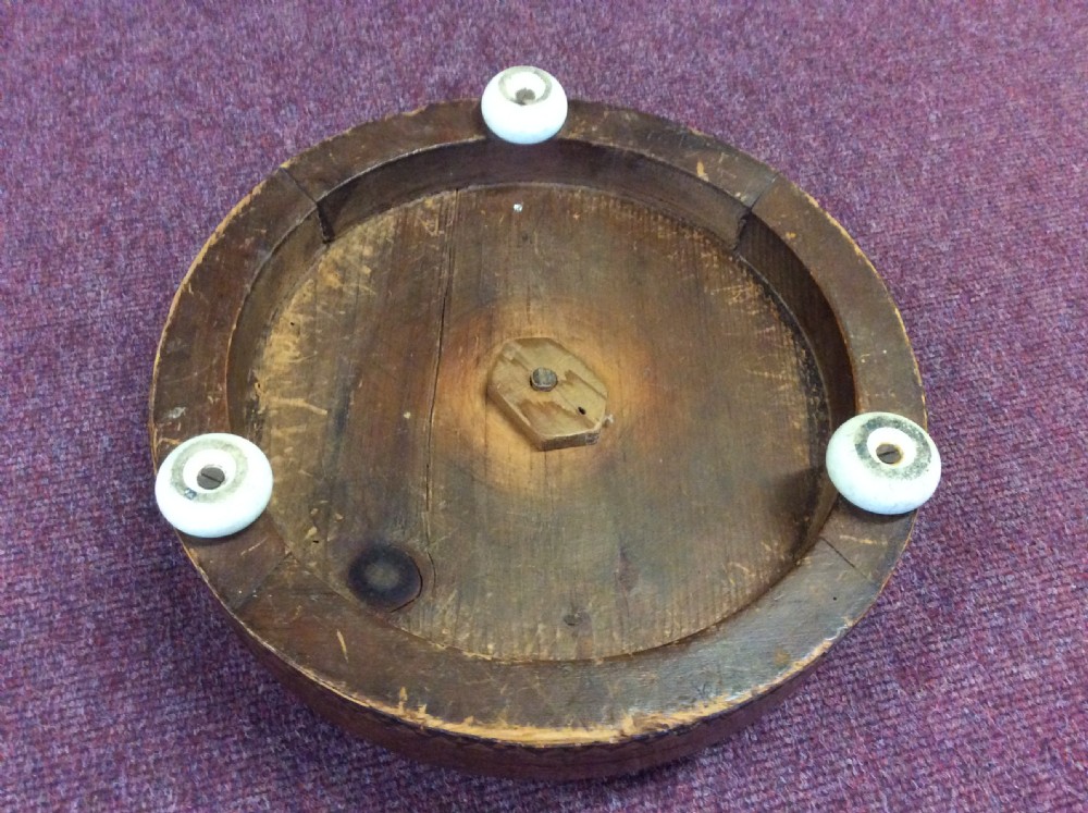 Victorian walnut circular footstool View III