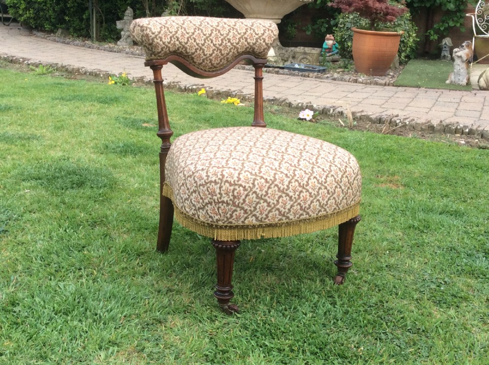 C19th GILLOW stamped chair bedroom boudoir parlour
