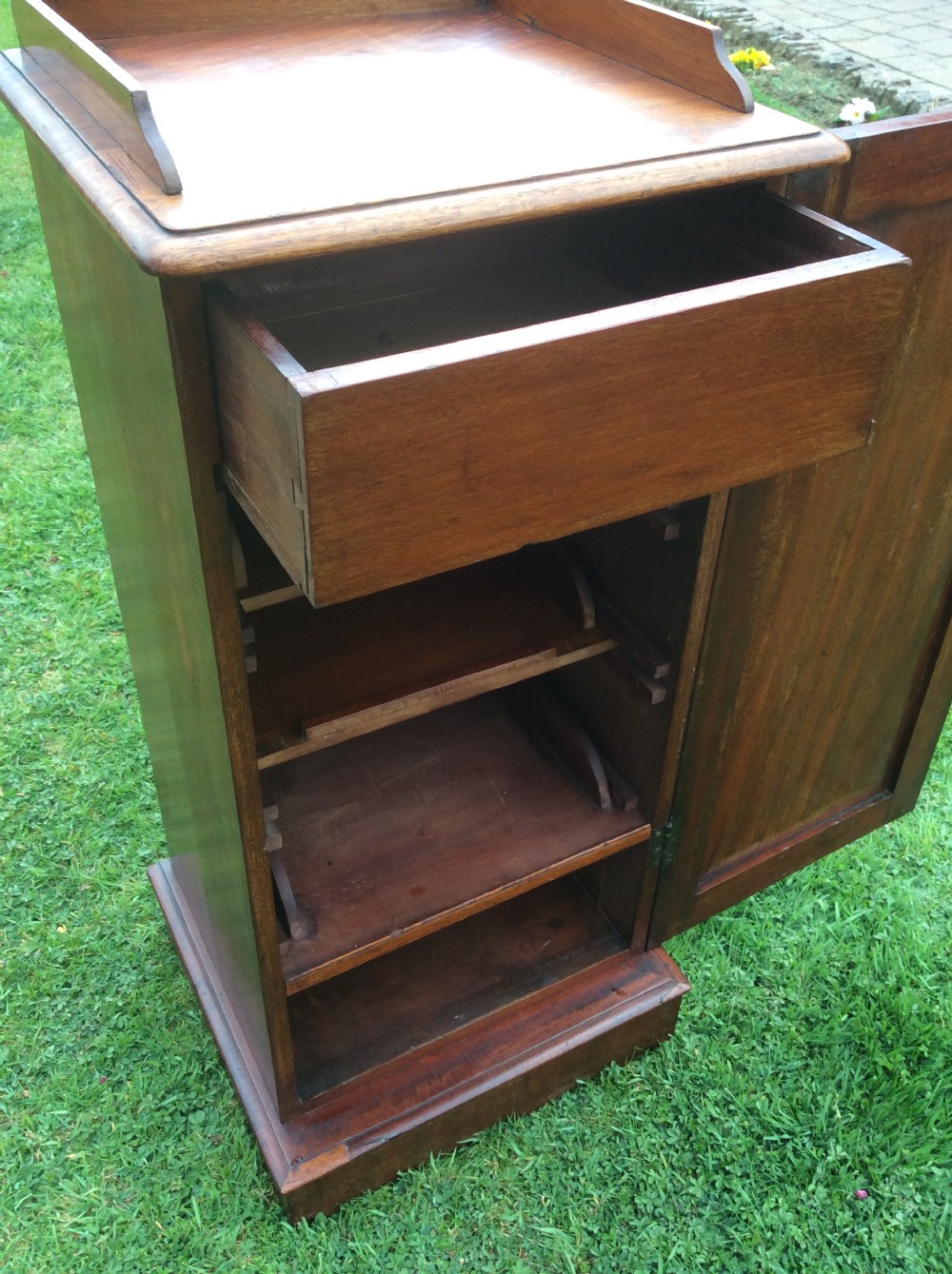 Victorian mahogany bedside cupboard  View VII