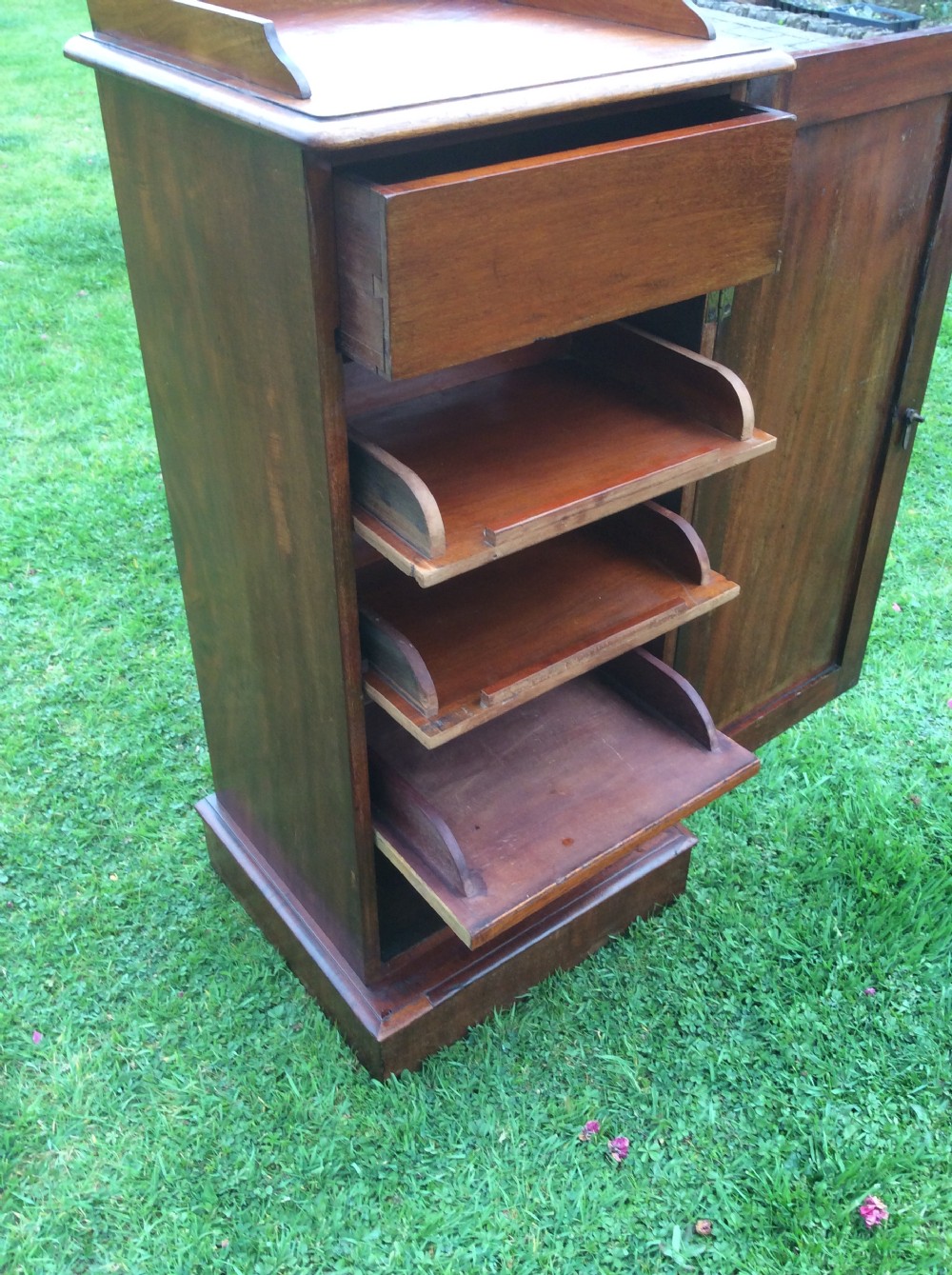 Victorian mahogany bedside cupboard  View VIII