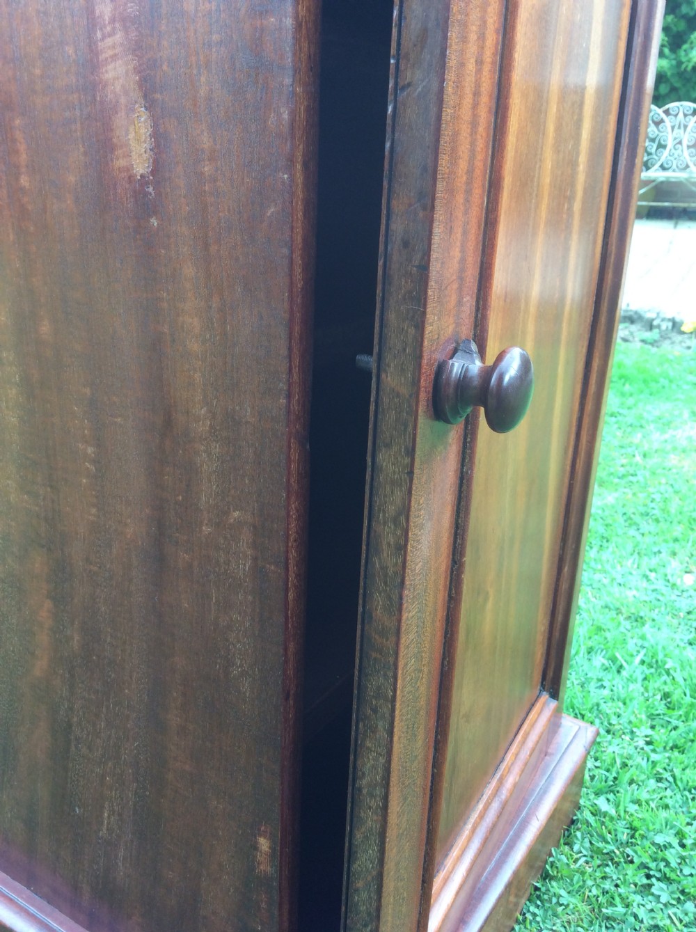 Victorian mahogany bedside cupboard  View XI