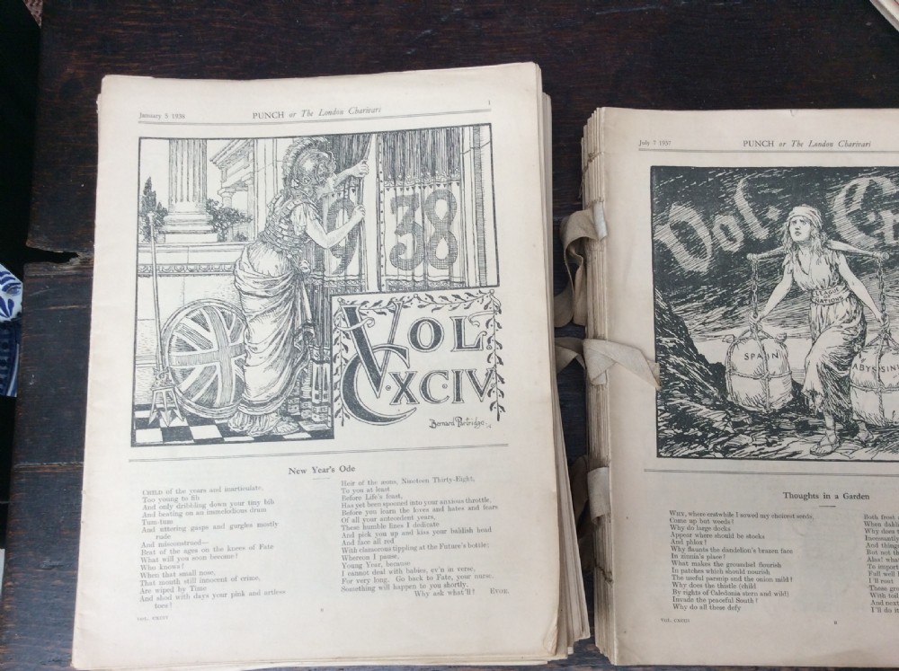 Large Qty Punch Magazines 1937 - 1940’s inc WWII issues View IV