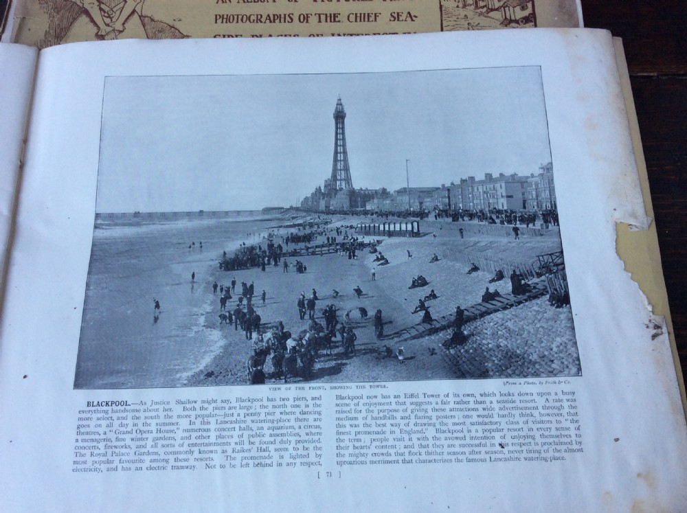 Round the Coast magazines 1895 / 12 albums of pictures of resorts View X