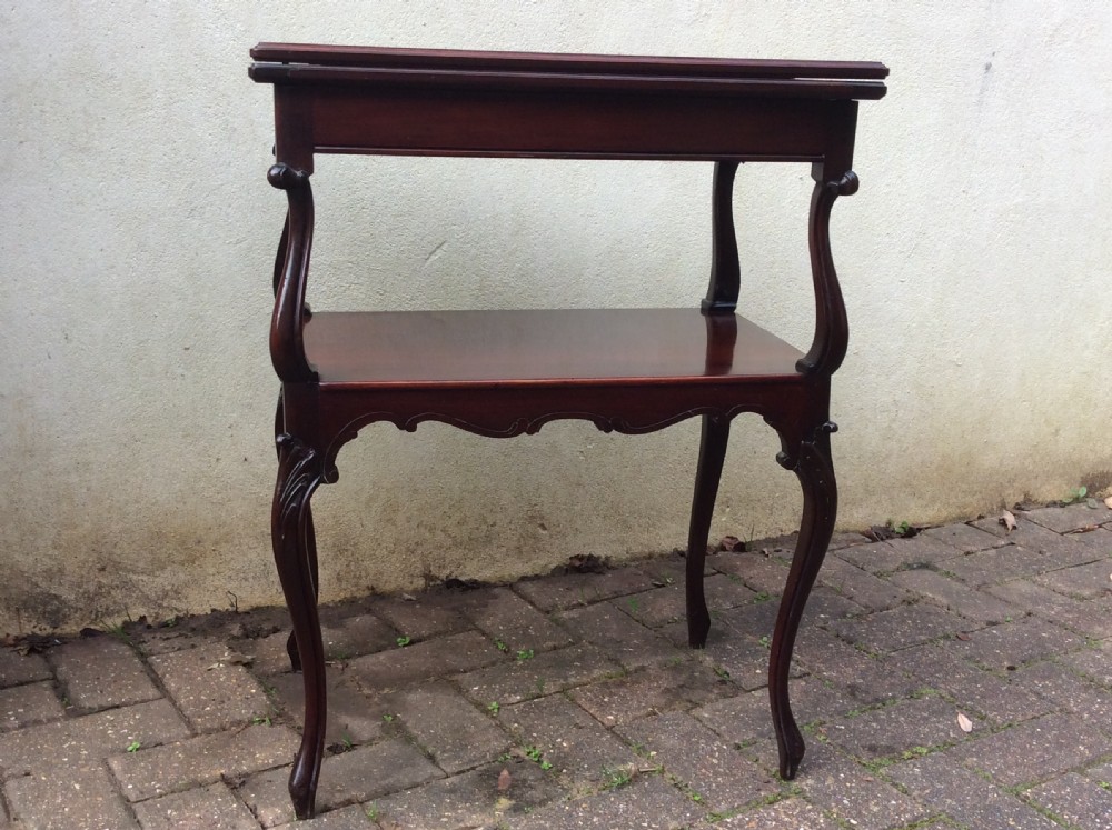 Mahogany card / games table 