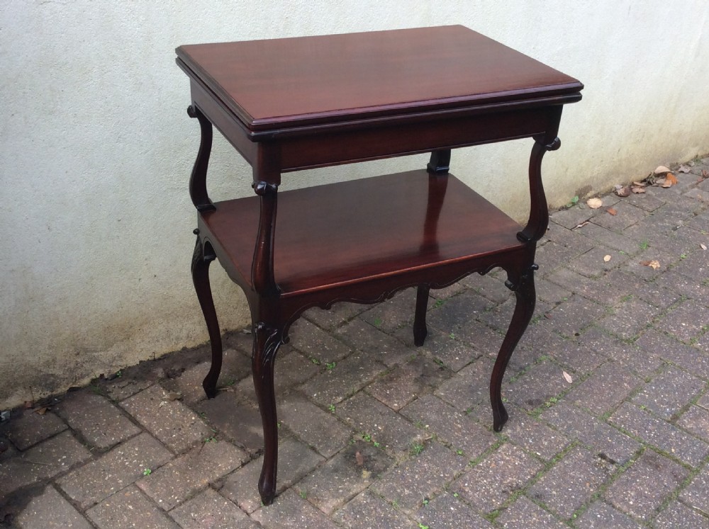 Mahogany card / games table  View III