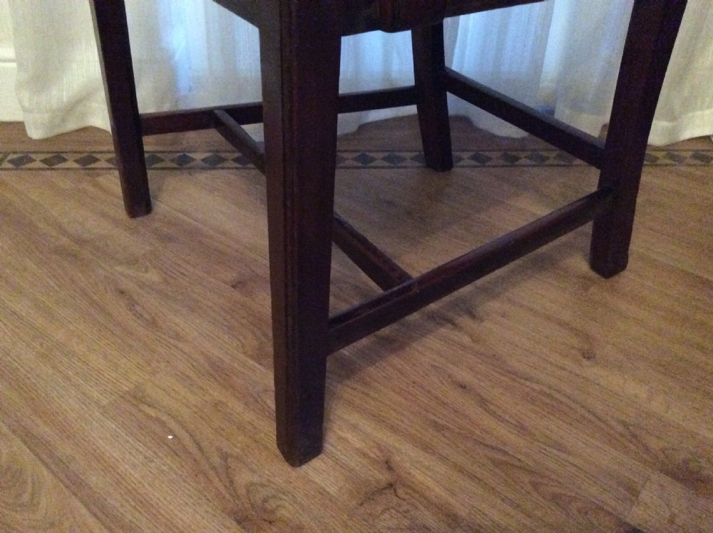 19thc Georgian Mahogany Elbow/ Open Arm Chair /armchair label Spillman & Co View V