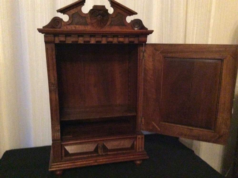Victorian Walnut Wall Medicine Cabinet View III