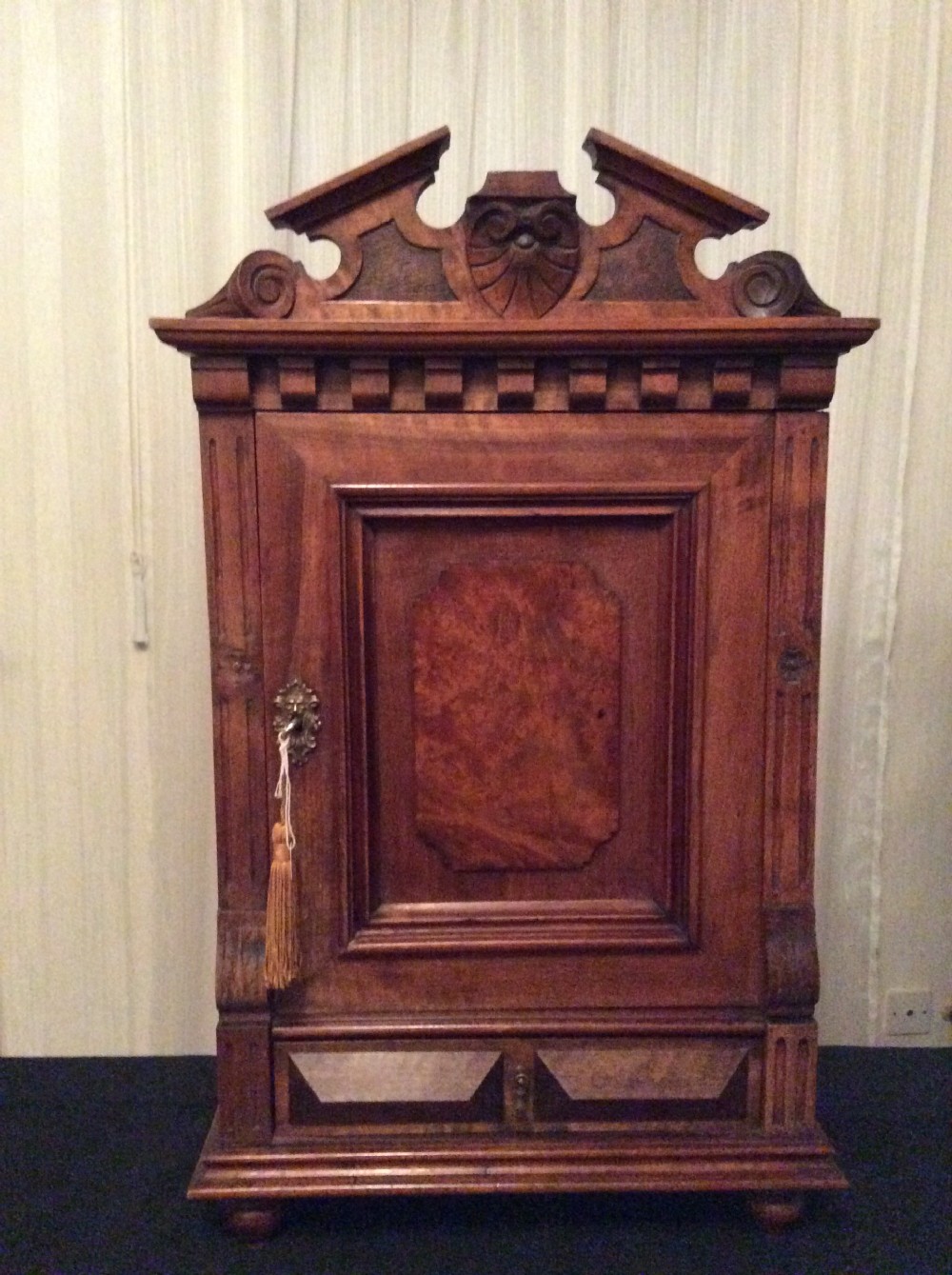 Victorian Walnut Wall Medicine Cabinet View VII