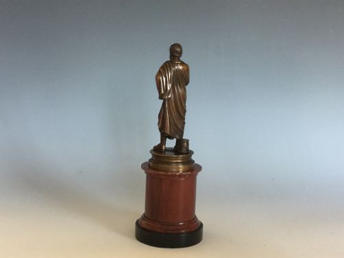 AFTER THE ANTIQUE A GRAND TOUR 19TH CENTURY SMALL BRONZE OF SOPHOCLES - ADDITIONAL PHOTO 2