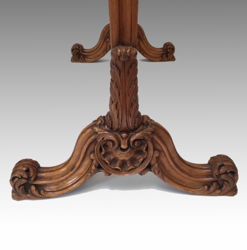 ANTIQUE VICTORIAN SOLID WALNUT FIRE SCREEN - ADDITIONAL PHOTO 1