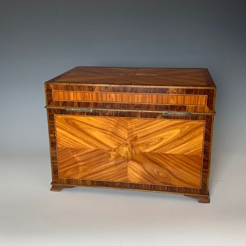 GEORGE V TULIPWOOD KINGWOOD JEWELLERY BOX - ADDITIONAL PHOTO 3