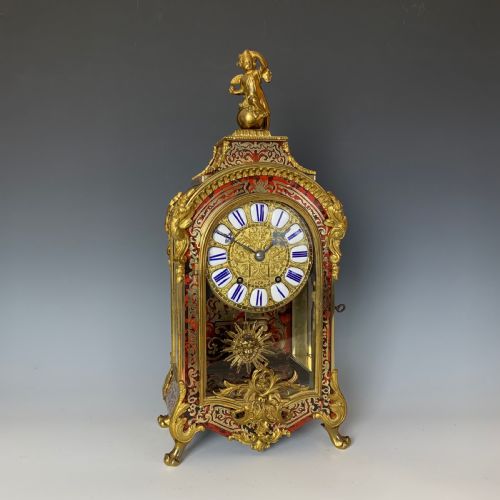antique louis xiv style boulle clock with japy frres movement - CATEGORY: ANTIQUE CLOCKS - DATED 1860
