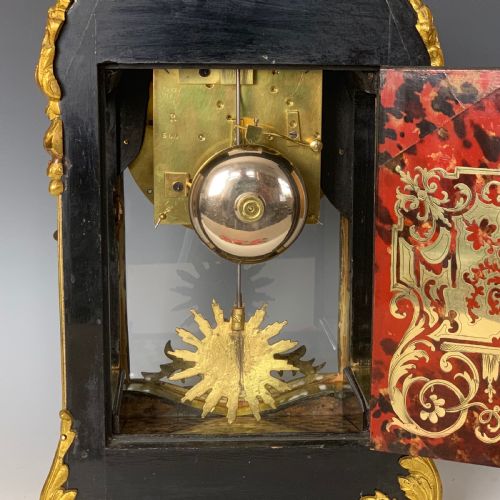 ANTIQUE LOUIS XIV STYLE BOULLE CLOCK WITH JAPY FRRES MOVEMENT - ADDITIONAL PHOTO 7
