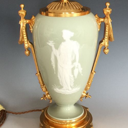 FRENCH PORCELAIN PATE SUR PATE TABLE LAMP - ADDITIONAL PHOTO 1