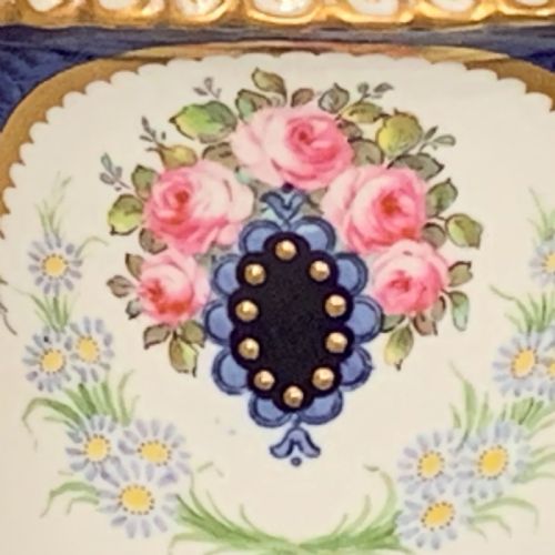 ROYAL CROWN DERBY PEDESTAL VASE SIGNED GREGORY - ADDITIONAL PHOTO 7