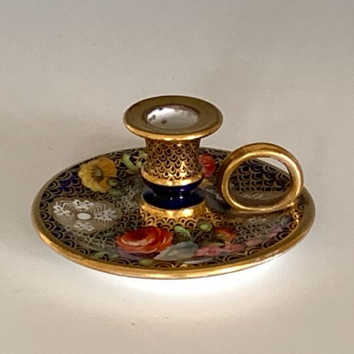 ANTIQUE SPODE MINIATURE TAPERSTICK - ADDITIONAL PHOTO 2