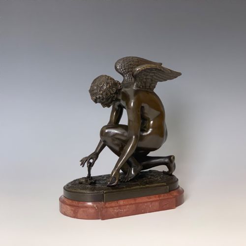 bronze 'l'amour au papillon' after antoinedenischaudet - CATEGORY: ANTIQUE METAL - DATED 1870