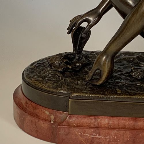 BRONZE 'L'AMOUR AU PAPILLON' AFTER ANTOINEDENISCHAUDET - ADDITIONAL PHOTO 4