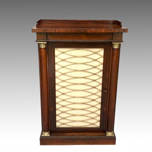 regency rosewood pier cabinet - CATEGORY: ANTIQUE CABINETS - DATED 19TH CENTURY