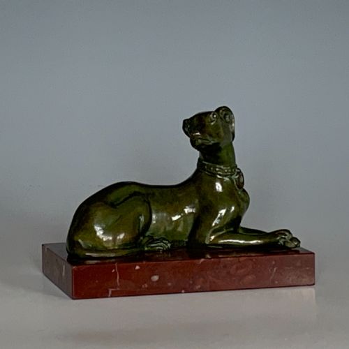 bronze marble desk paper weight - CATEGORY: ANTIQUE METAL - DATED 1890