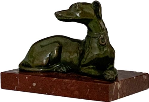 BRONZE MARBLE DESK PAPER WEIGHT - ADDITIONAL PHOTO 3