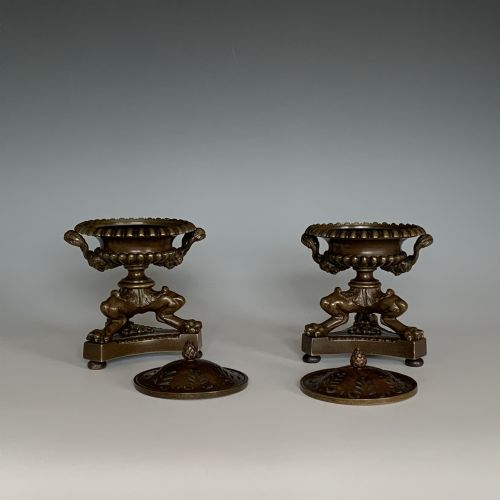 19TH CENTURY ENGLISH PAIR OF PASTILLE BURNERS - ADDITIONAL PHOTO 3