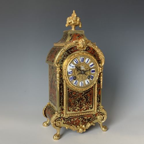 antique louis xiv style boulle clock - CATEGORY: ANTIQUE CLOCKS - DATED 1870