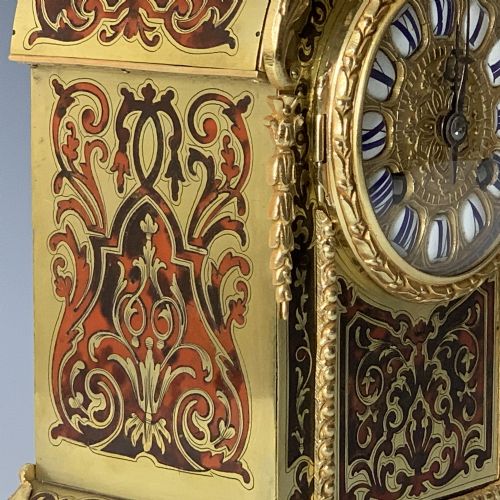 ANTIQUE LOUIS XIV STYLE BOULLE CLOCK - ADDITIONAL PHOTO 4