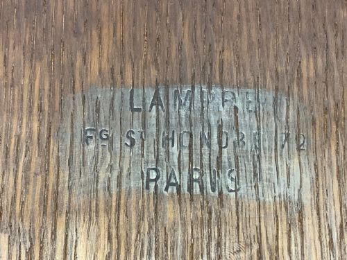 FRENCH MAHOGANY VITRINE ON STAND BY LAMPRE IN THE LOUIS XVI STYLE - ADDITIONAL PHOTO 2